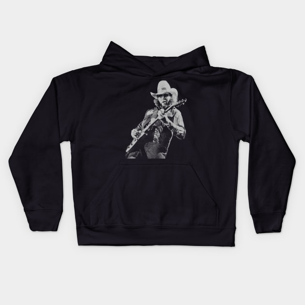 Hank Williams Jr Kids Hoodie by Madrock Power